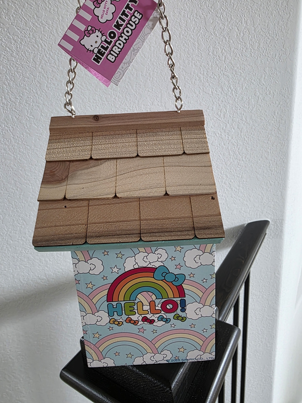 NWT Hello Kitty Rainbow Birdhouse - Teal & Pastel - Picture 3 of 8